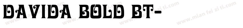 Davida Bold BT字体转换